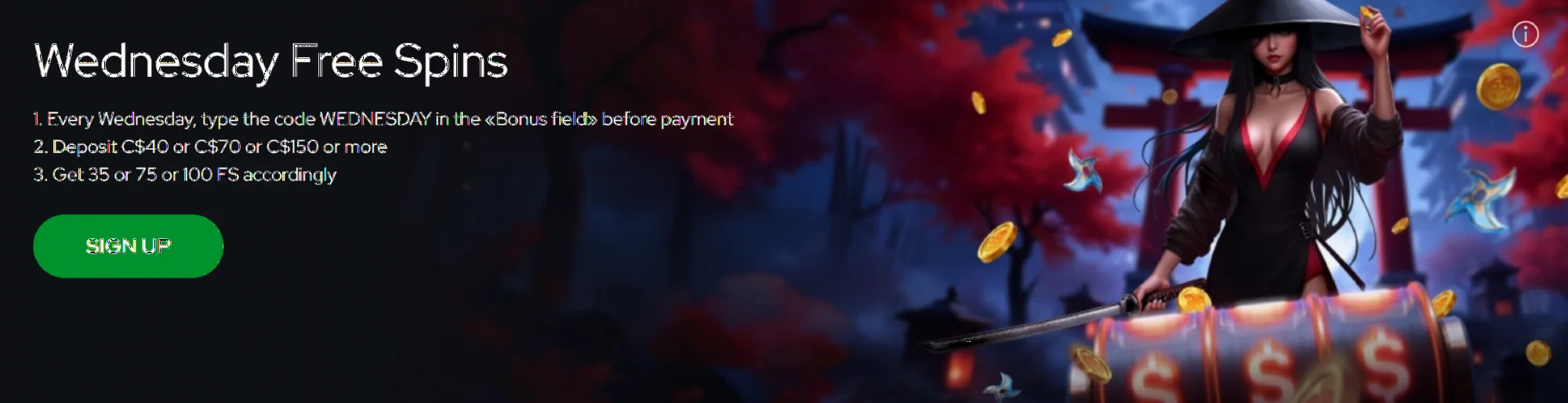 Wednesday free spins promotion